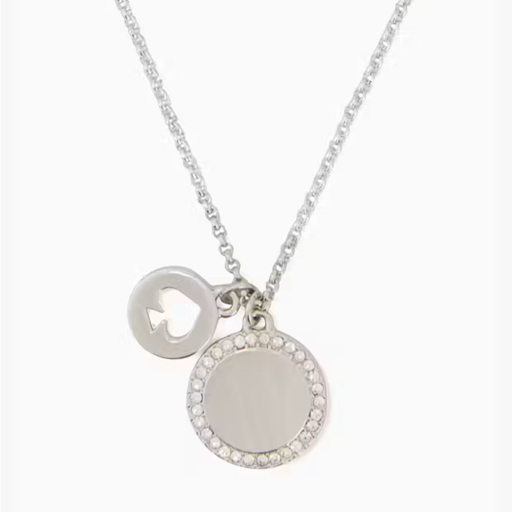 Spot the Spade Pave Charm Pendant Necklace | Kate Spade